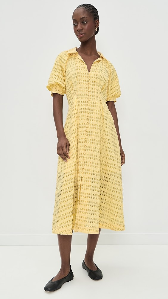 Seersucker Check Midi Dress | Shopbop