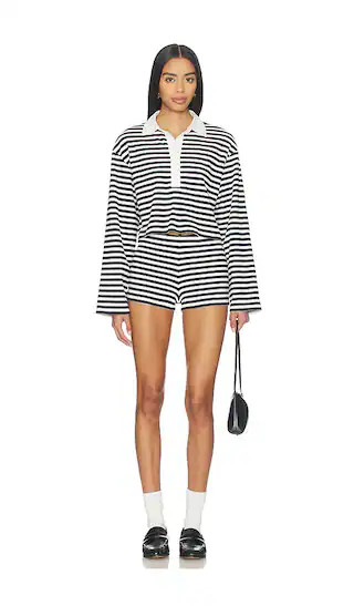 Palmer Short Set in Navy Stripe | Revolve Clothing (Global)