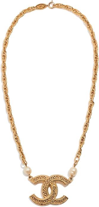 CHANEL Women's Pre-Loved Pearl Cc Necklace | Amazon (US)