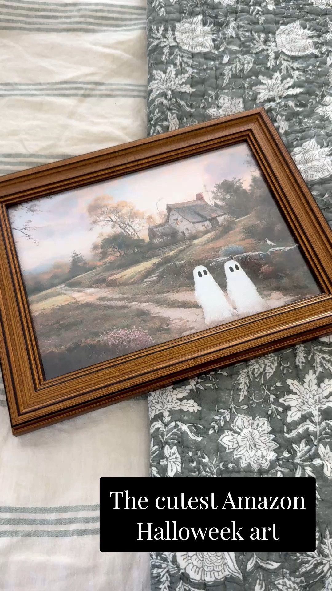 The cutest ghost Halloween Amazon artwork there was!! Everyone needs this affordable artwork for their home this fall 👻 It would be so cute on a shelf, console, or dresser! ￼

#LTKHome #LTKSeasonal #LTKSaleAlert
