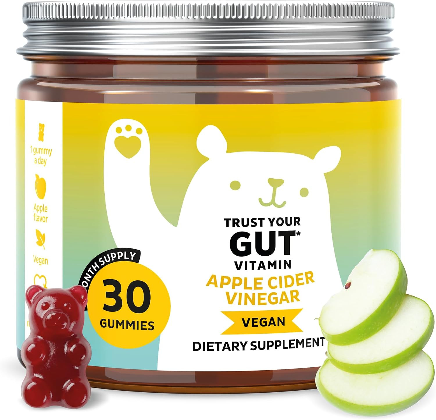 Bears with Benefits Apple Cider Vinegar Gummies for Gut Health Support | Amazon (US)
