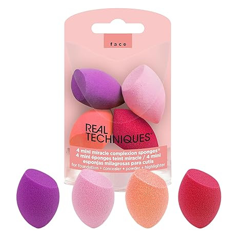 Real Techniques Mini Miracle Complexion Sponge Makeup Blender, Beauty Sponge For Touch Ups, Profe... | Amazon (US)