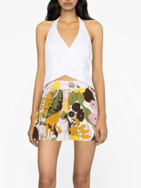 LA DOUBLEJ | Pull-Up Shorts in Big Flowers | Poshmark