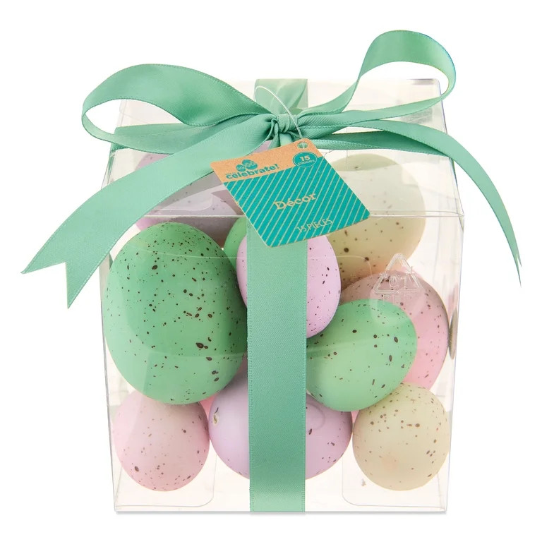 Speckled Egg Decoration Set, Multicolor, 15 Pieces, Easter by Way To Celebrate | Walmart (US)