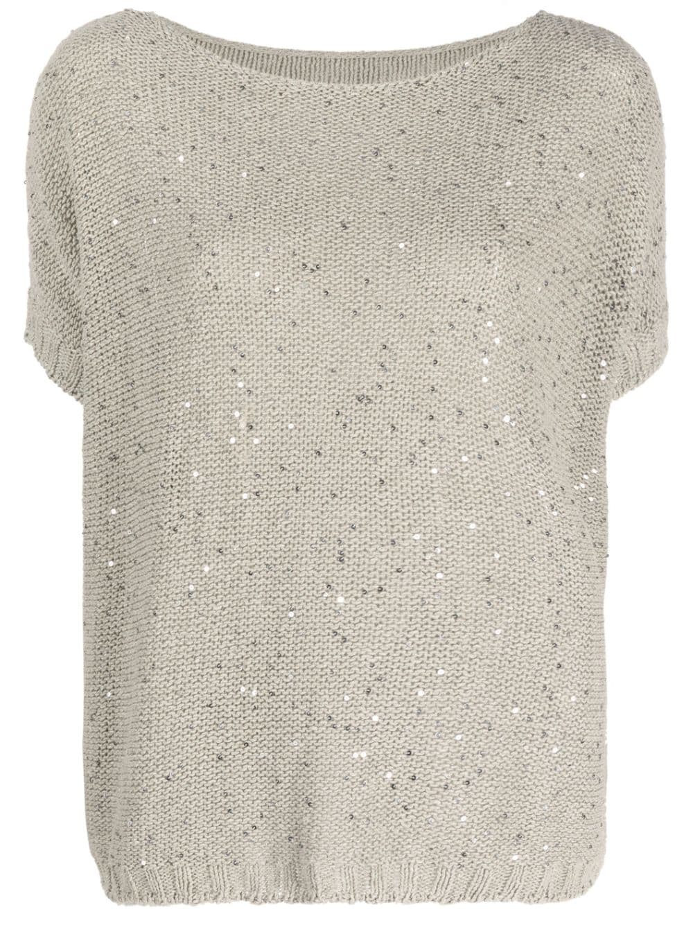 Blusa de tricô com contas | Farfetch Global