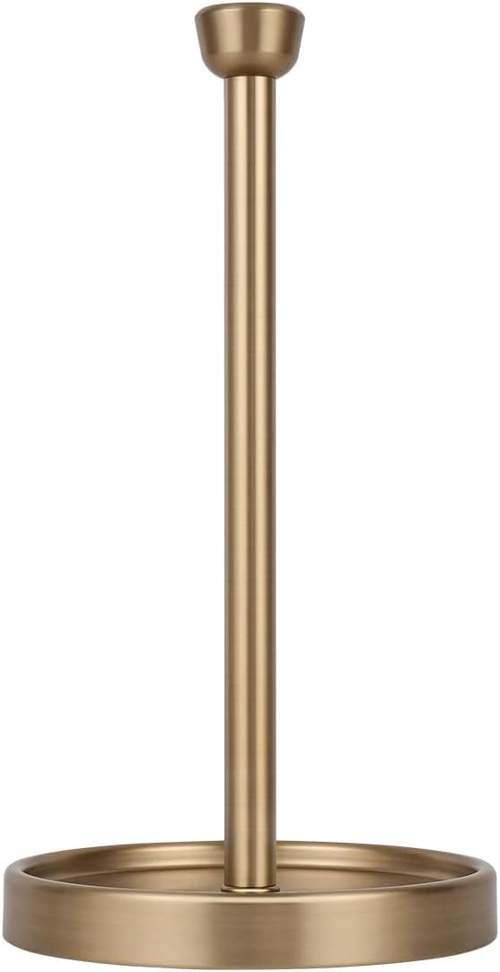 Ivilon Countertop Paper Towel Holder - Modern Tapered End Cap Design - Color Warm Gold | Amazon (US)