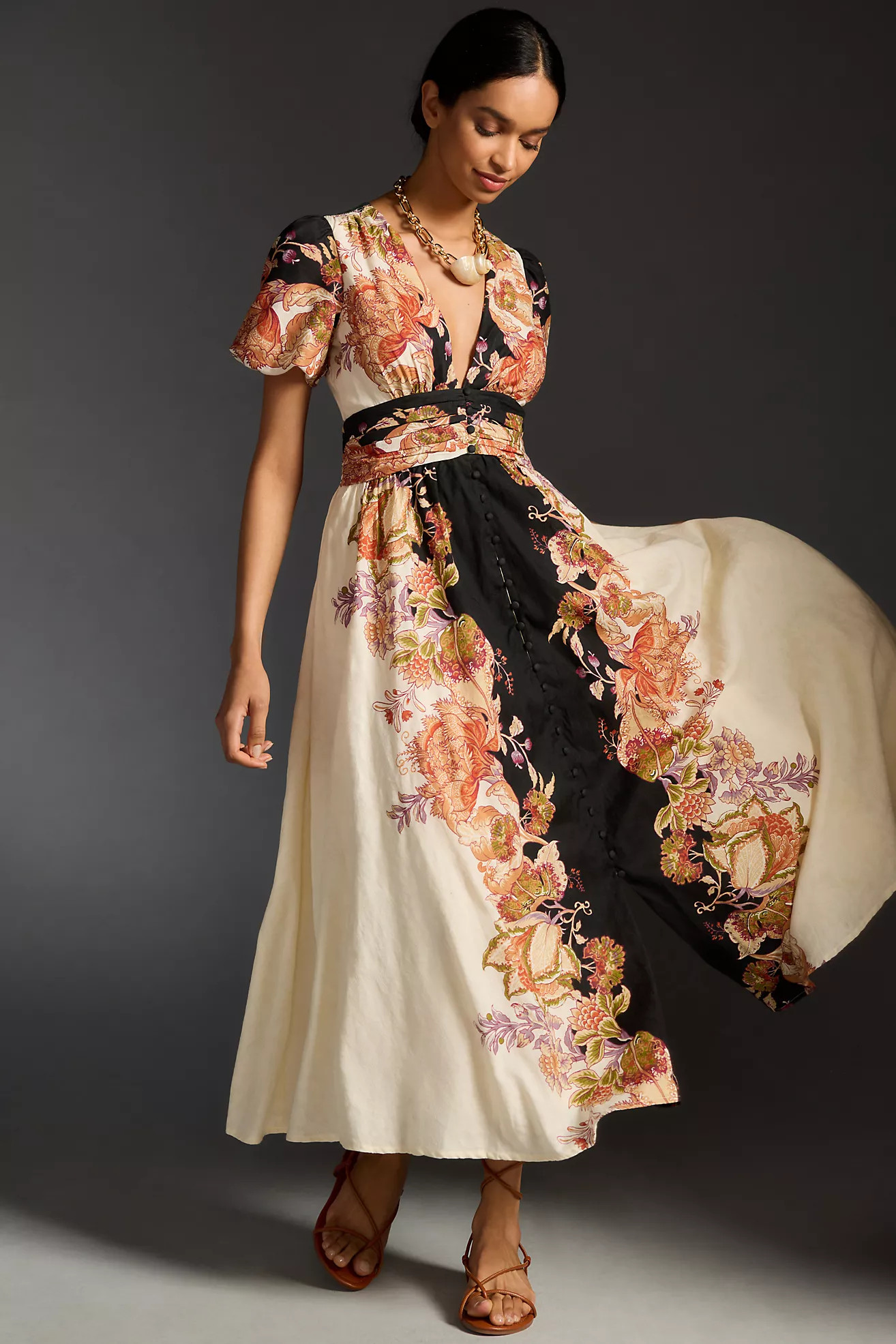 The Katerina Button-Front Dress | Anthropologie (US)