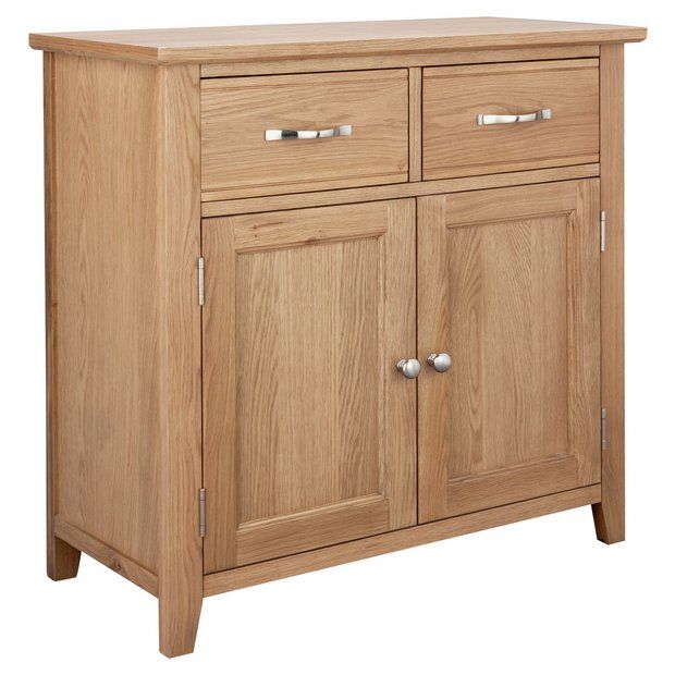 Argos Home Islington Small 2 Door Oak Veneer Sideboard803/4786 | argos.co.uk