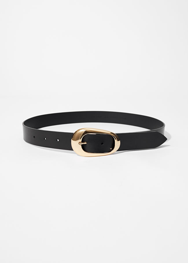 Oval-Buckle Leather Belt | & Other Stories UK