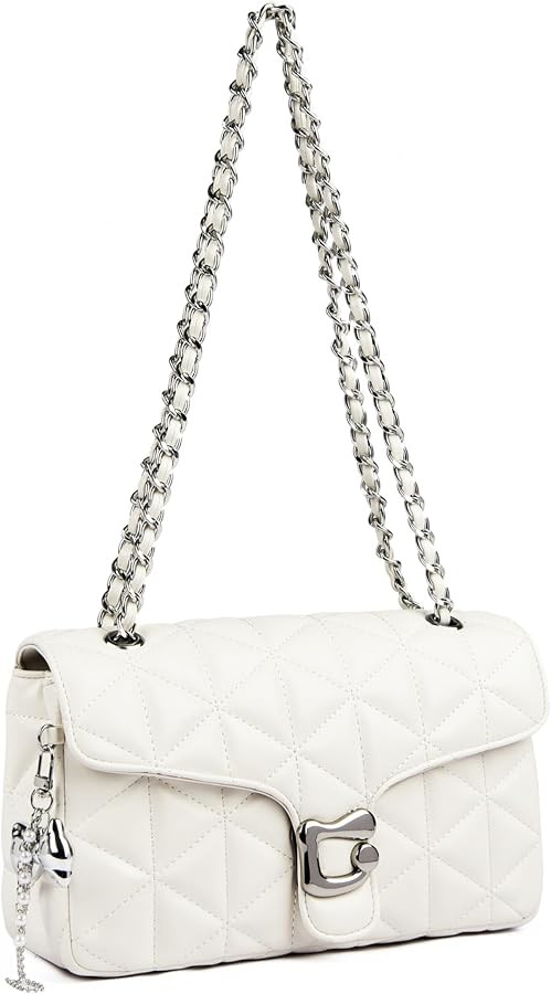 Travistar Quilted Crossbody Bags Purses for Women Chain Shoulder Bag Small | Amazon (US)