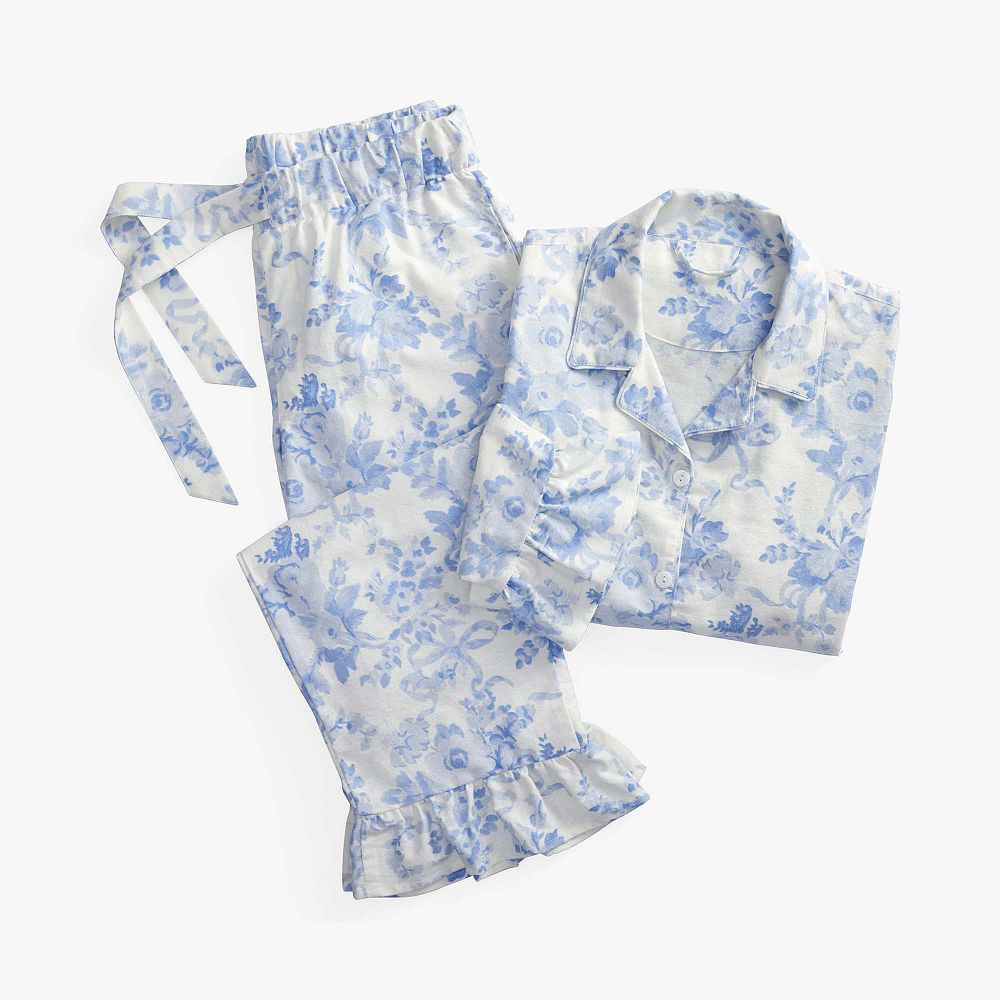 LoveShackFancy Flannel Pajama, Small, Blue | Pottery Barn Teen