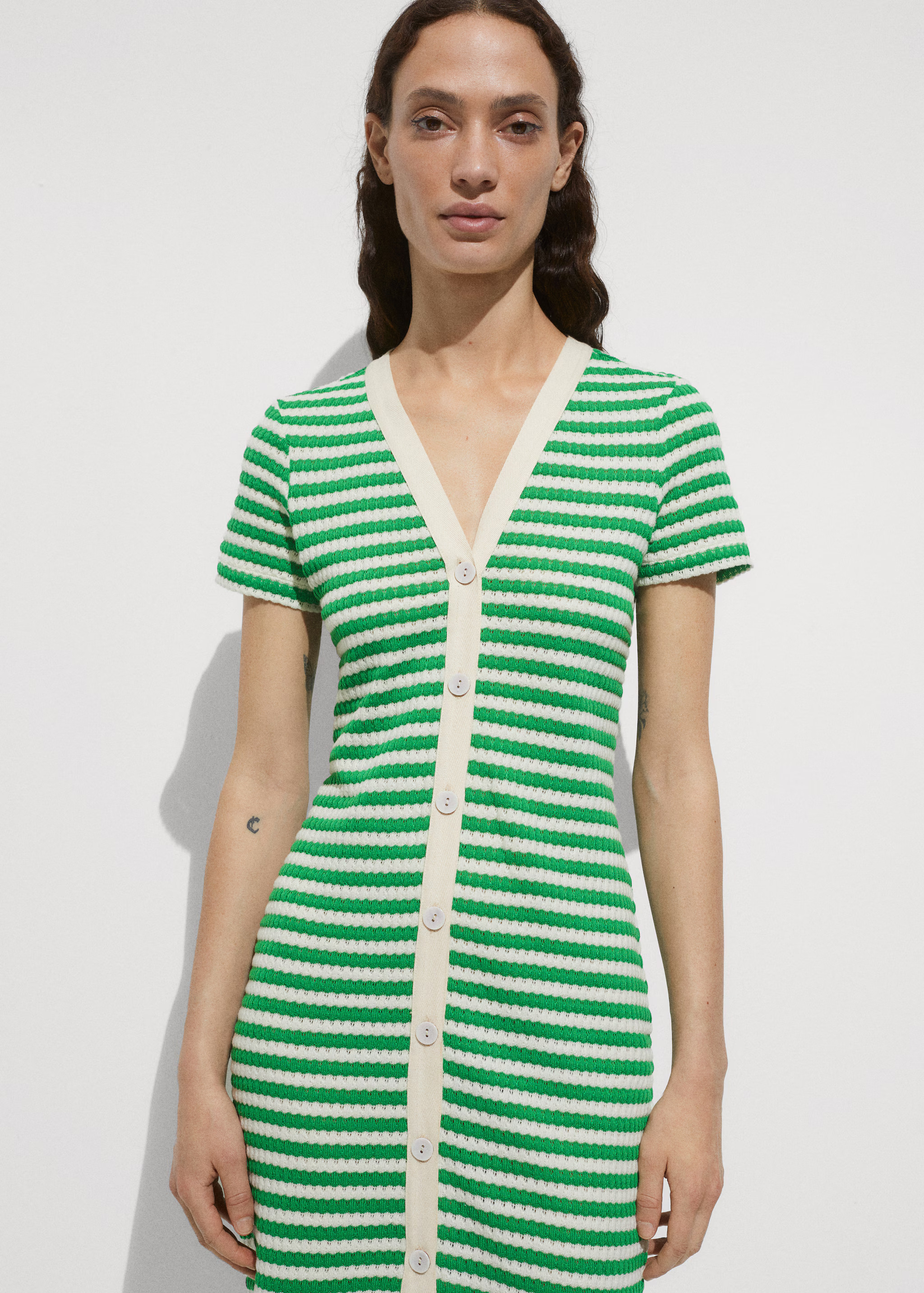 Button crochet dress | MANGO (US)