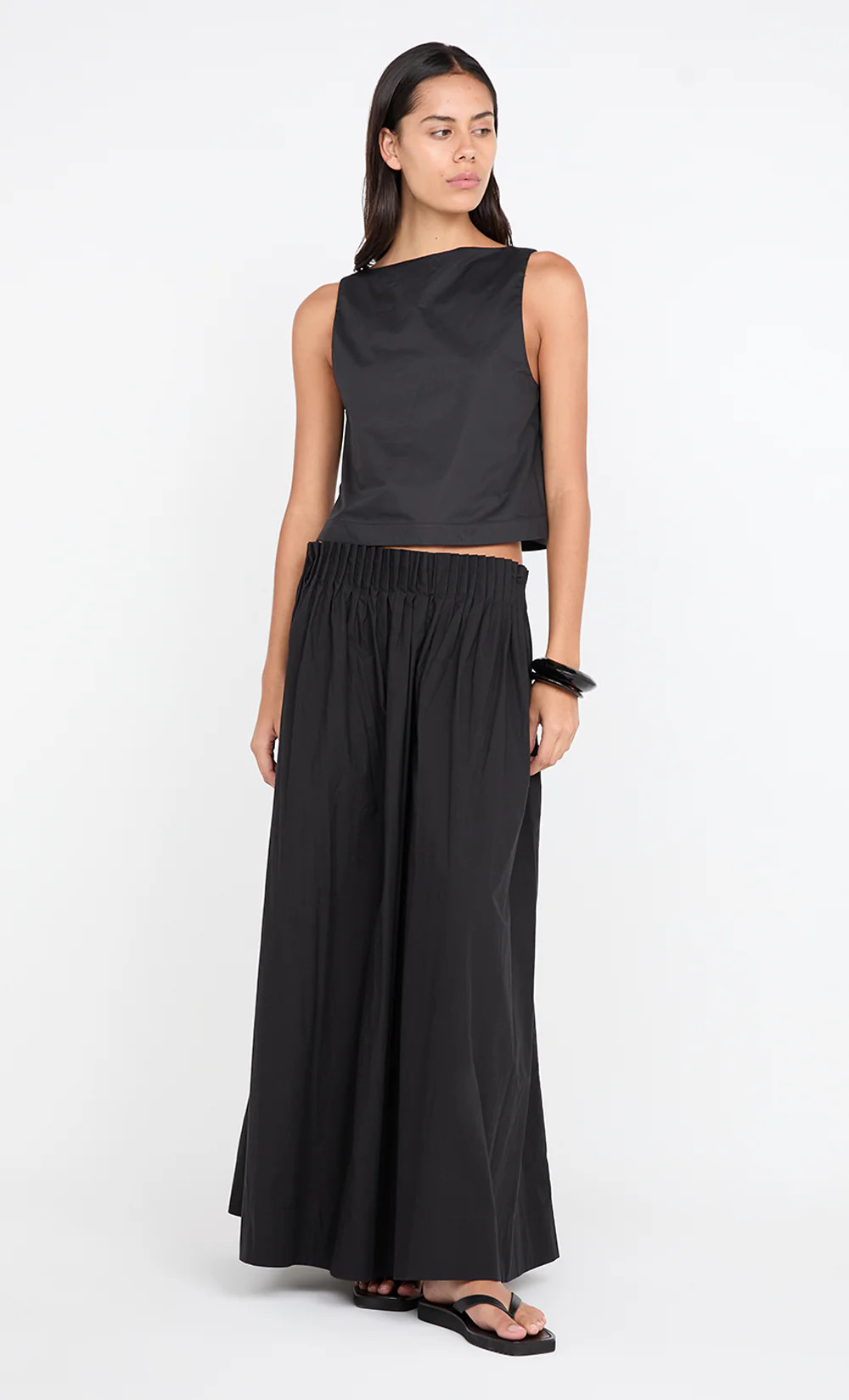 ALUCA PINTUCK MAXI SKIRT - BLACK | Bec & Bridge (Global)