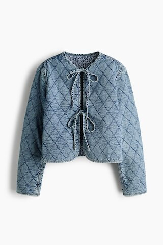 Reversible Denim Jacket - Denim blue/floral - Ladies | H&M US | H&M (US + CA)