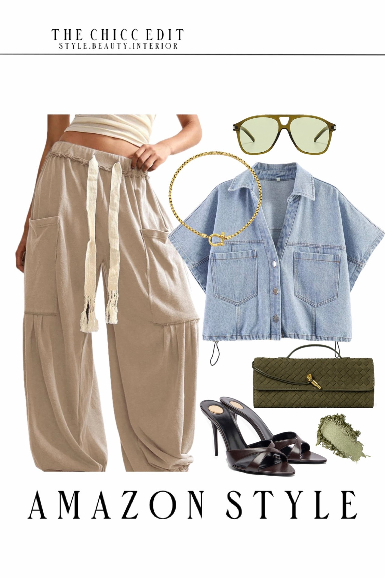 Fall outfit inspo 🫒

#outfit #amazonoutfit #dupe #falloutfit #fallstyle heels, denim shirt, pants, clutch, sunglasses, necklace

#LTKootd #LTKgrwm #LTKOver40