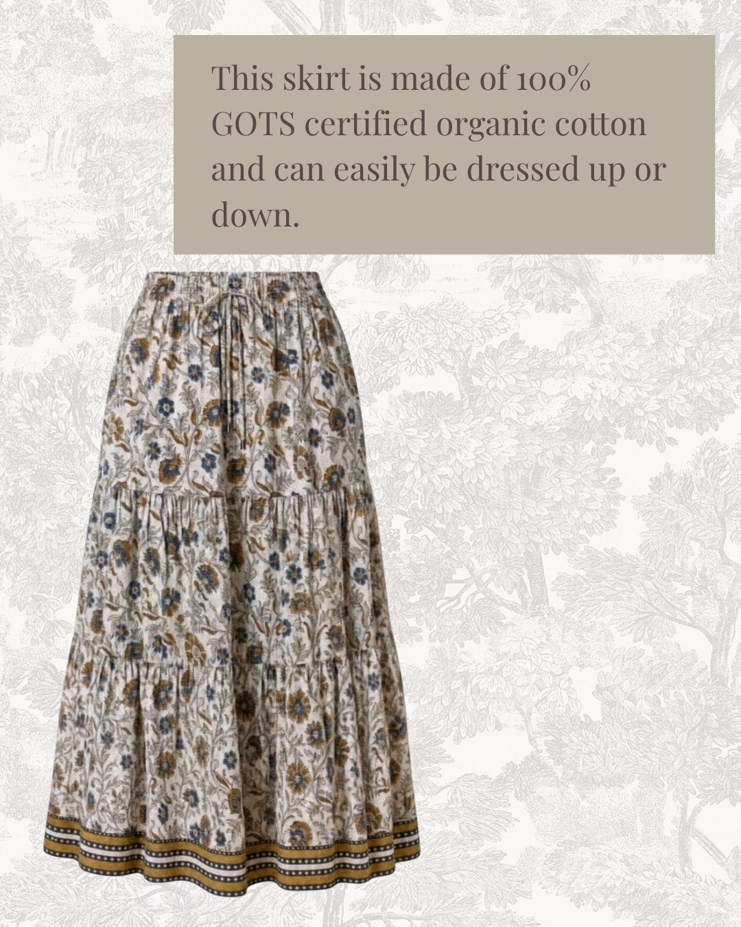 GOTS certified organic cotton maxi skirt!

#LTKgrwm #LTKSeasonal #LTKmomlife