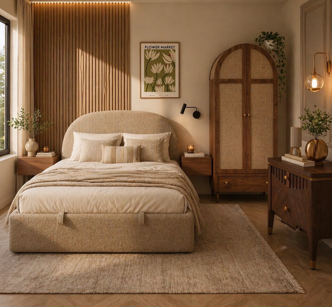 Walmart what?? Gorgeous bed frame, the arch armoire is stunning and check out the beautiful night stand with the detailing! 

#LTKhome #LTKcanada