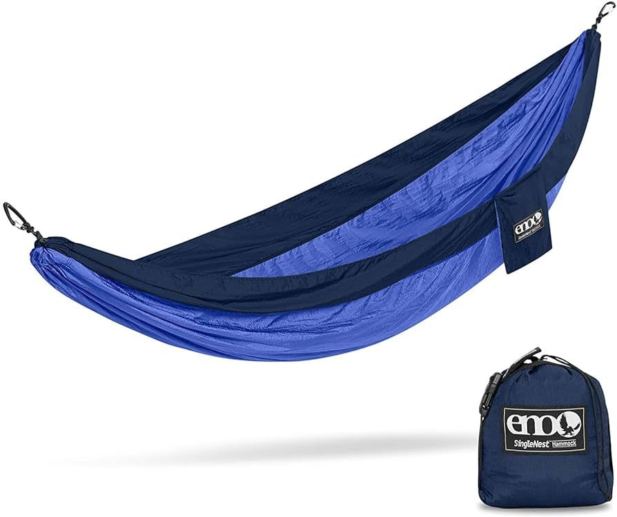 ENO - Eagles Nest Outfitters SingleNest Hammock, Portable Hammock for One, Navy/Royal | Amazon (US)