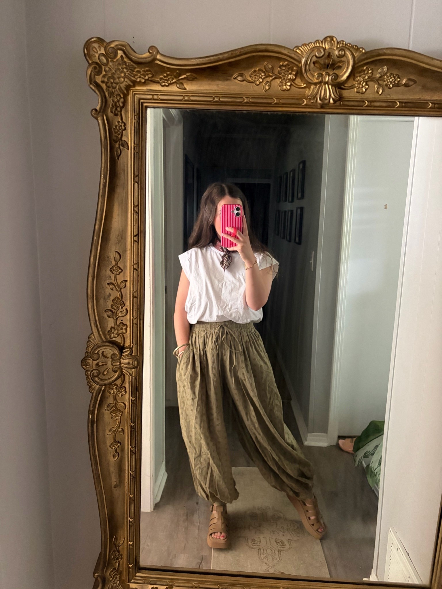 The joggers of your dreams !!! Olive green with an eyelet print 🤌🏼🤌🏼🤌🏼 and they’re WALMART