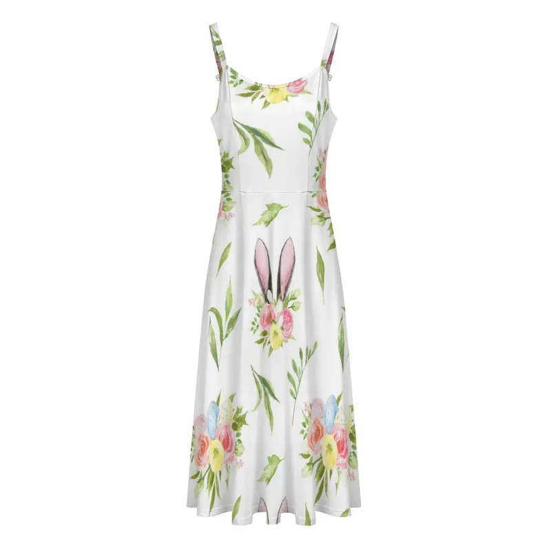 Floral Easter Milk Fiber Midi Dress | Bunny Ears Spring Dress | Soft & Lightweight - Etsy | Etsy (US)