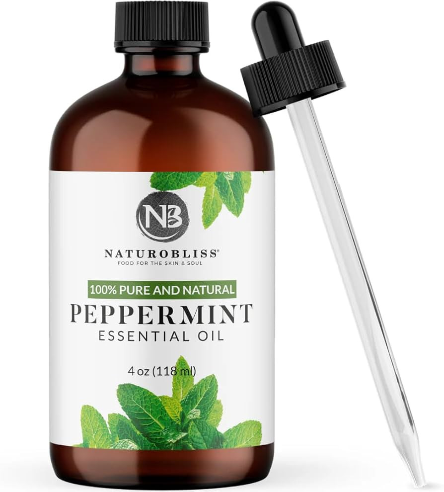 NaturoBliss Peppermint Essential Oil, 100% Pure and Natural Therapeutic Grade, Premium Quality Pe... | Amazon (US)