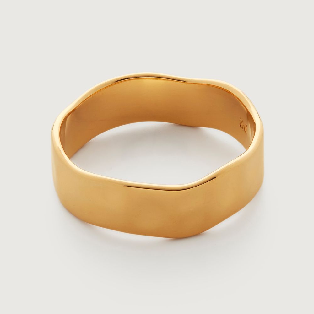 Gold Siren Muse Band Ring | Monica Vinader (Global)