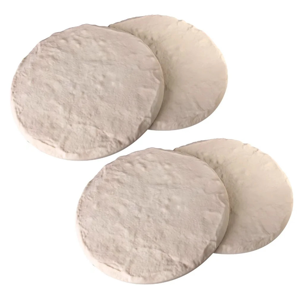 SDFGTstore 4Pieces Textured Resin Stepping Stones for Yard Safety and Aesthetic Enhancement | Walmart (US)