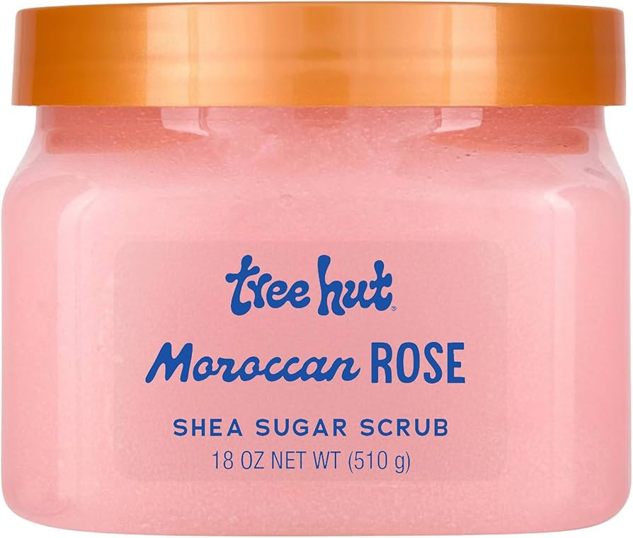 Tree Hut Moroccan Rose Shea Sugar Scrub, Exfoliating & Hydrating Body Scrub with Shea Butter & Es... | Amazon (US)