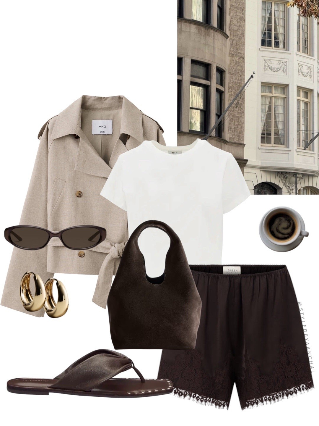 Short trench coat outfit


Cropped trench coat
Brown lace satin skirt
Brown suede bag
Reformation 
Transitional outfits
Taupe trench coat
Mango

#LTKstyletip #LTKmodest #LTKshoes
