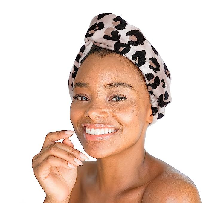 Kitsch Microfiber Hair Towel Wrap for Women, Hair Turban for Drying Wet Hair, Easy Twist Hair Tow... | Amazon (US)
