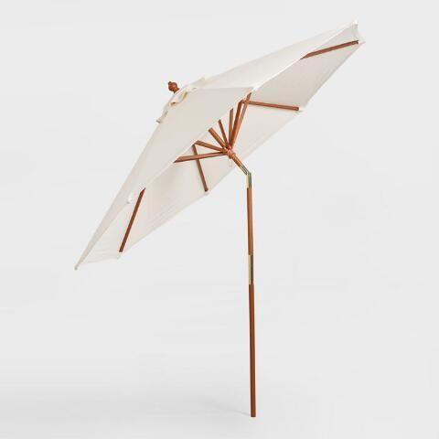 Brown Tilting 9 Ft Outdoor Umbrella Frame and Pole | World Market