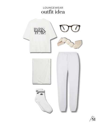 Loungewear outfit idea. I love a good oversized tshirt and Skims sweatpants. 

#LTKBeauty #LTKStyleTip #LTKSeasonal