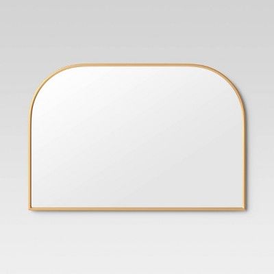 36&#34; x 24&#34; Over the Mantel Mirror Natural MDF Back Gold - Project 62&#8482; | Target