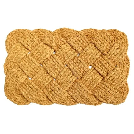 RugSmith Handcrafted Handknotted Indoor and Outdoor Coir Doormat, 18" x 30" | Walmart (US)