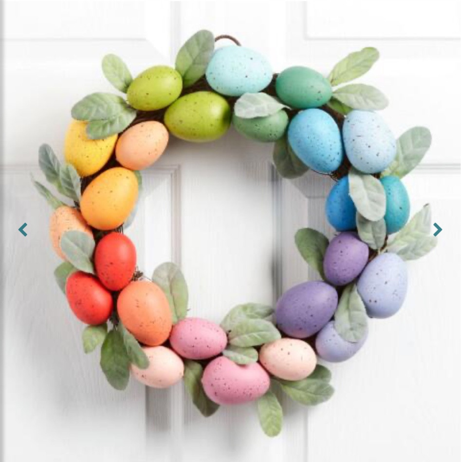 #easter #easterhome #easterdecor #easterdecorating #spring #springdecor #holidayhome #rainboweggwreath #multicoloreggwreath #eggwreath #easterdoorhanging #easterwreath #colorfuleggwreath

#LTKhome #LTKSeasonal #LTKfamily