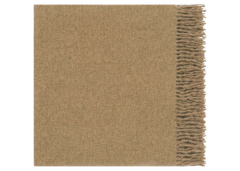 Riddell Melange Throw Mushroom | Urban Barn