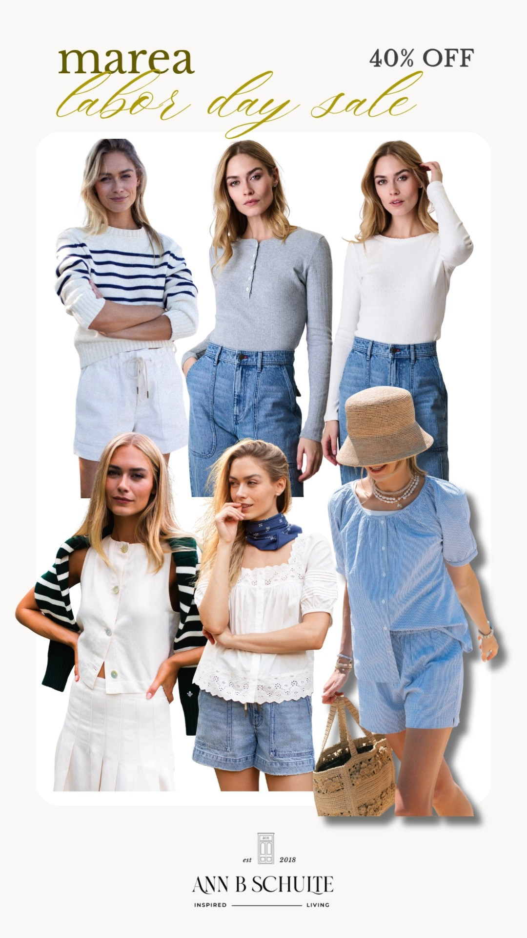 Summer isn’t over just yet, and Marea’s Labor Day Weekend Sale is the perfect excuse to keep those warm-weather favorites in rotation. ☀️ Enjoy 40% off summer styles with pieces that make everyday dressing feel effortless and polished. From breezy tops and easy shorts to classic layers and feminine details, these are styles you’ll reach for now and next summer too. It’s a great time to refresh your summer wardrobe before the season winds down. ✨🛍️🌸
#Marea #LaborDaySale #SummerStyle #SummerFashion #WomensFashion #SummerWardrobe #FashionSale #EndOfSummer 

 #LTKootd #LTKSaleAlert