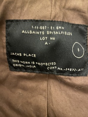 AllSaints Eisen Soft Leather Biker Jacket UK 8 Brown  | eBay | eBay UK