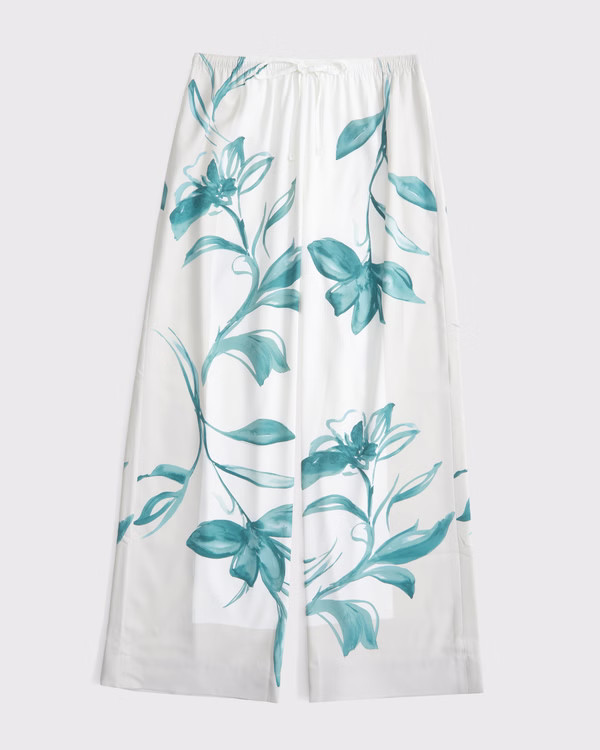 Women's Drapey Wide Leg Pull-On Pant | Women's Bottoms | Abercrombie.com | Abercrombie & Fitch (US)