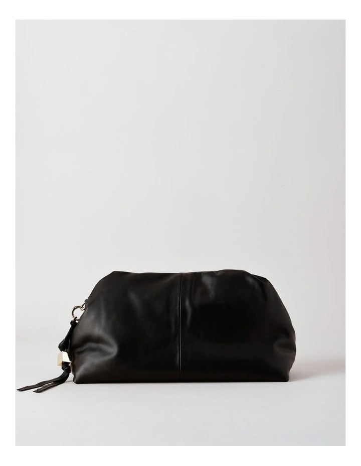 BasqueAndrea Leather Clutch Bag in Black | Myer