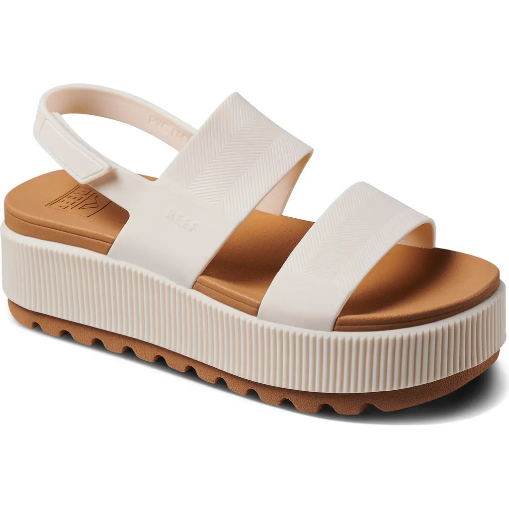 Reef Water Vista Platform Slingback Sandal in Cloud at Nordstrom, Size 11 | Nordstrom