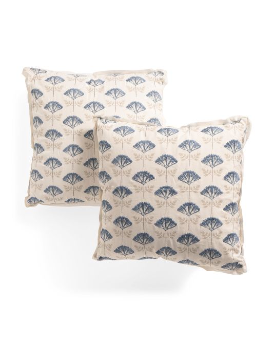 Set Of 2 20x20 Block Print Pillows | Throw Pillows | Marshalls | Marshalls