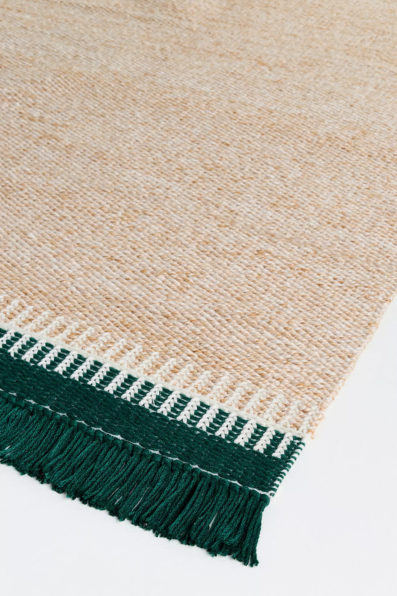 Esther Flatwoven Indoor/Outdoor Fringed Rug | Anthropologie (US)