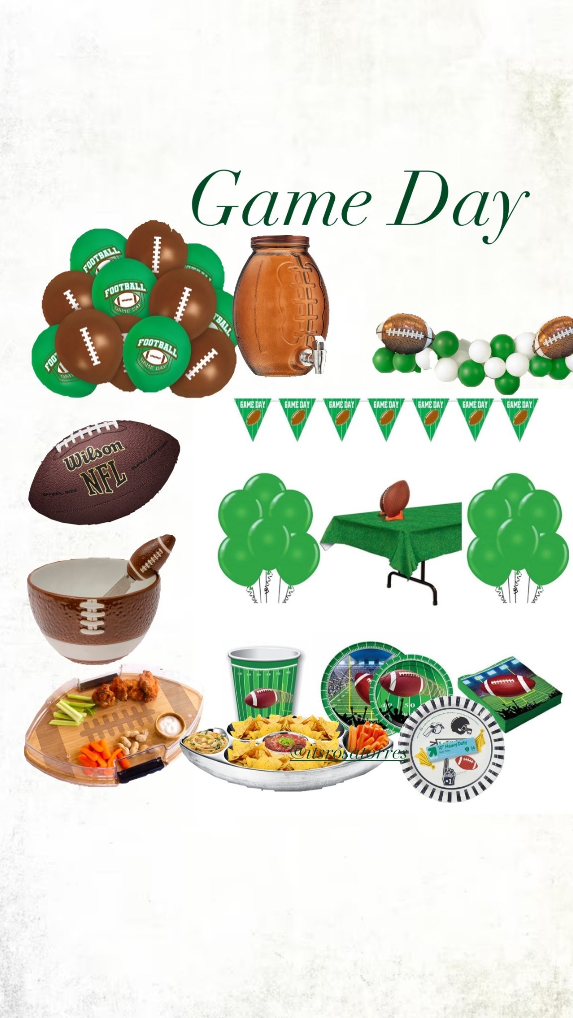 Super Bowl hosting… All of the things to have on game day mostly deposable with some reused for game days. Which one do you have or are getting?

#gameday #football #footballparty #footballhosting #nfl #gopats #patriots #footballbowl #footballballoons #footballplatter #footballballoons #foootballgarland

#LTKfoodie #LTKSeasonal #LTKHome