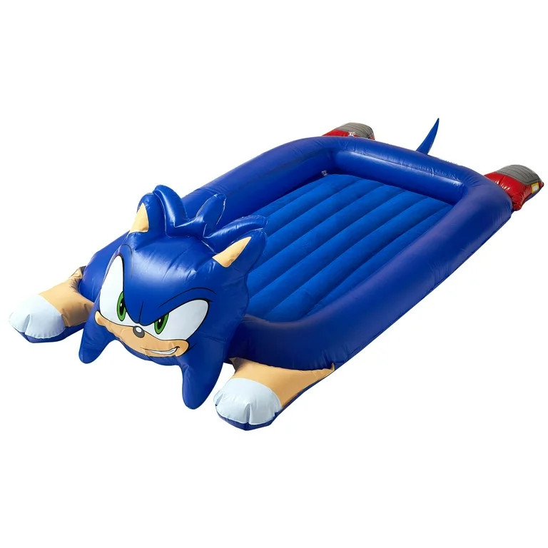 Sonic the Hedgehog Inflatable Portable Kids Travel Bed | Walmart (US)