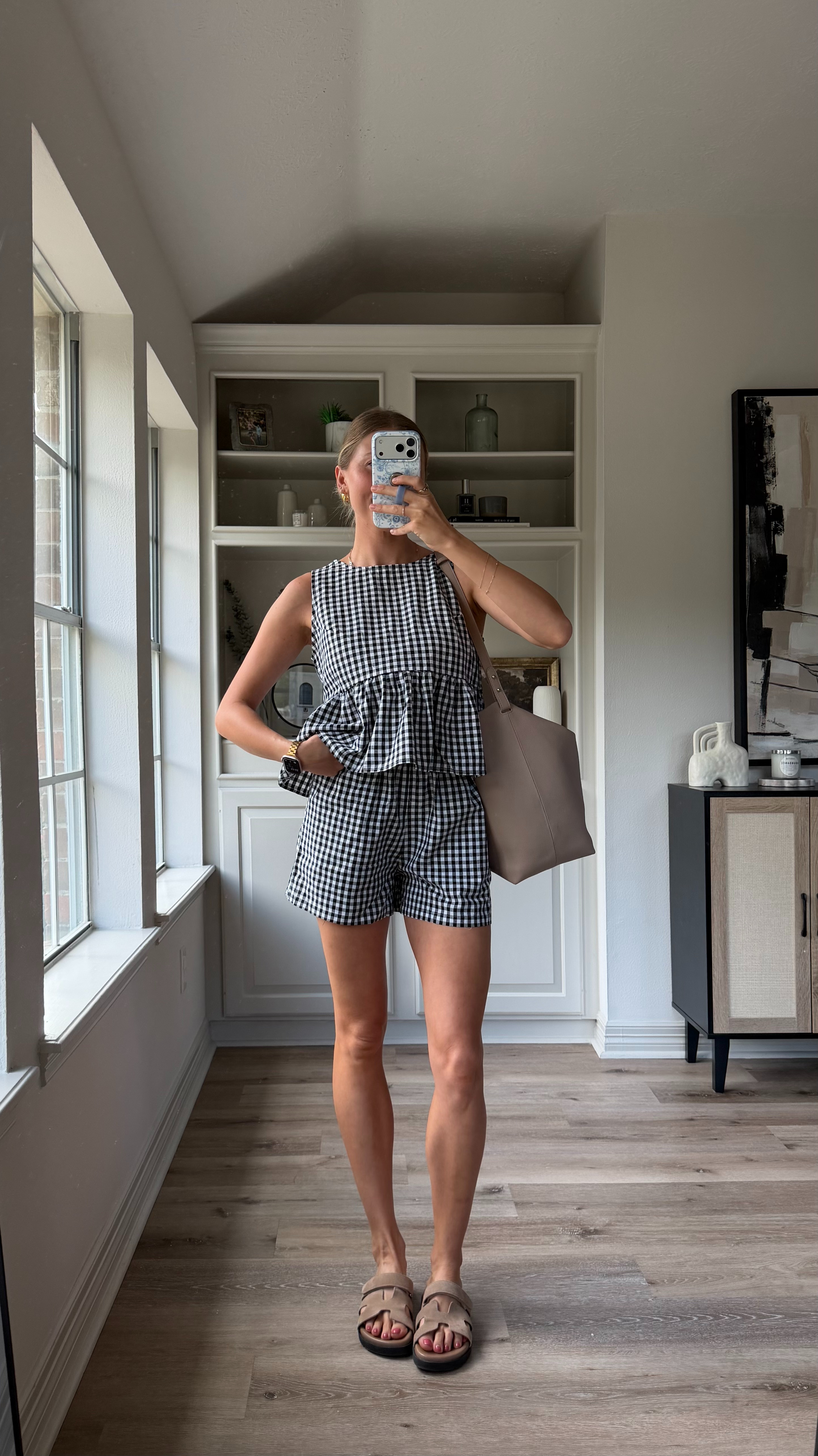 Cutie gingham matching set! Wearing small  

 