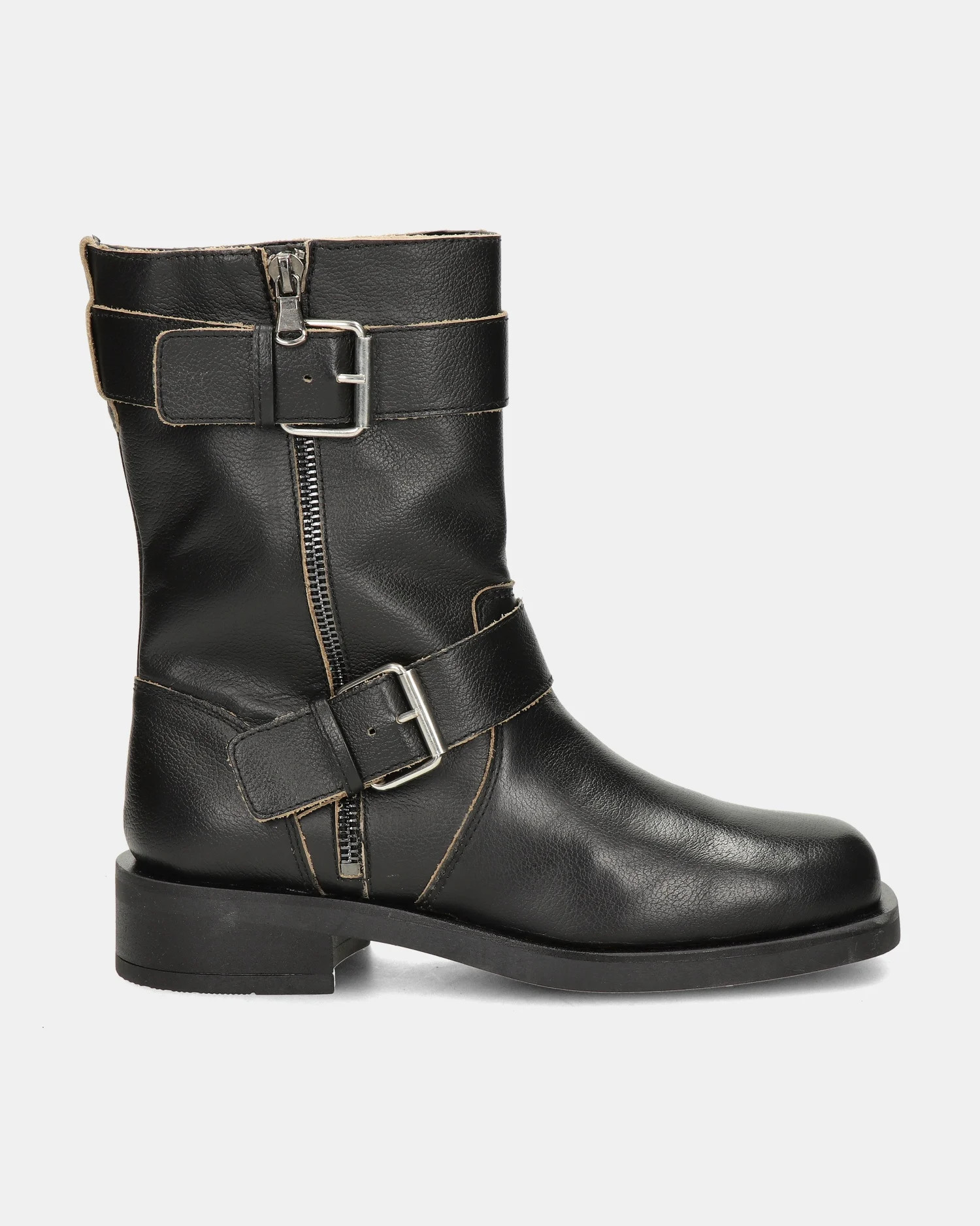 Nelson - Bikerboots voor vrouwen - Zwart | Nelson Schoenen NL