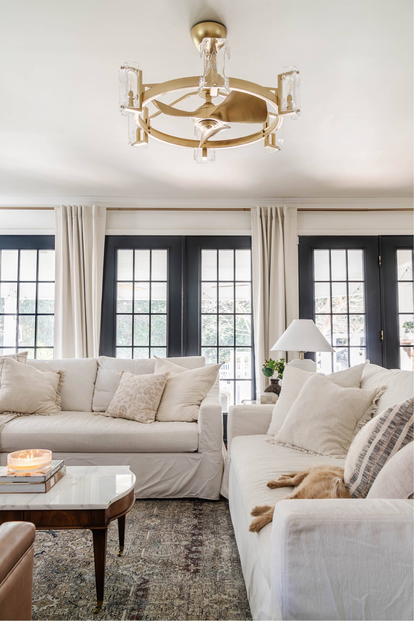 #TransitionalDecor #TraditionalModern #PotteryBarnCouch #PotteryBarnSofa #PotteryBarnSlipcoverSofa #SlipcoverSofa #Chandelier #Drapes #LivingroomDrapes #Living roomCurtains #CoffeeTable #WhiteCouch #Living roomRug

#LTKSeasonal #LTKstyletip #LTKhome