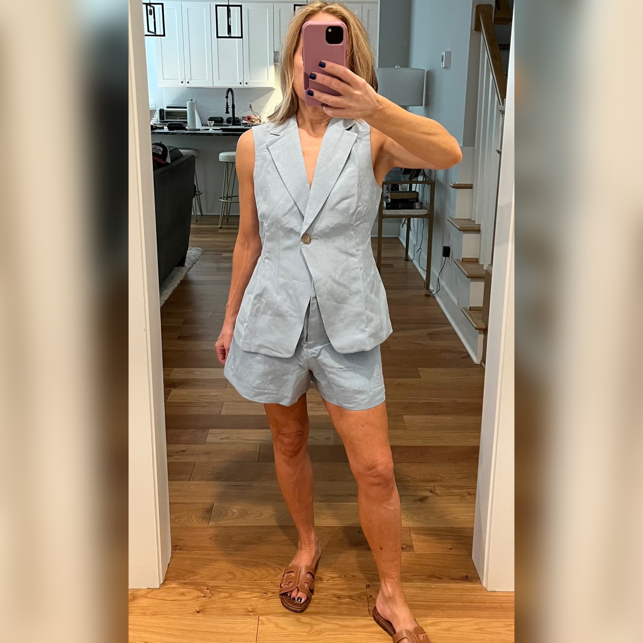 Tencel Linen Shorts and Matching Vest.  Regular and Petite Sizes.  Live the color!

#LTKOver40 #LTKPetite