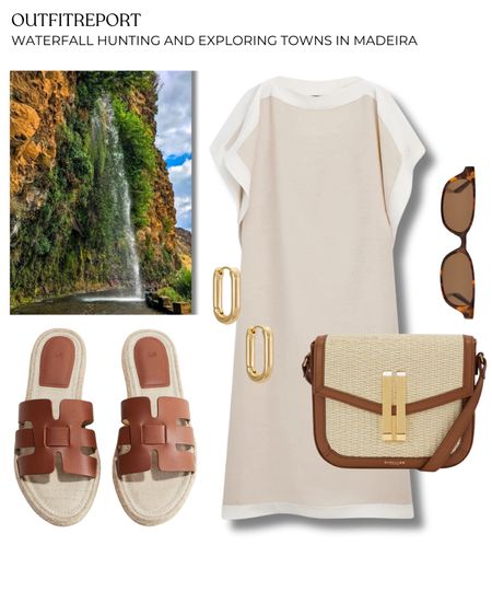 Holiday vacation outfit dress sandals and demellier handbag 

#LTKstyletip #LTKshoes #LTKbag